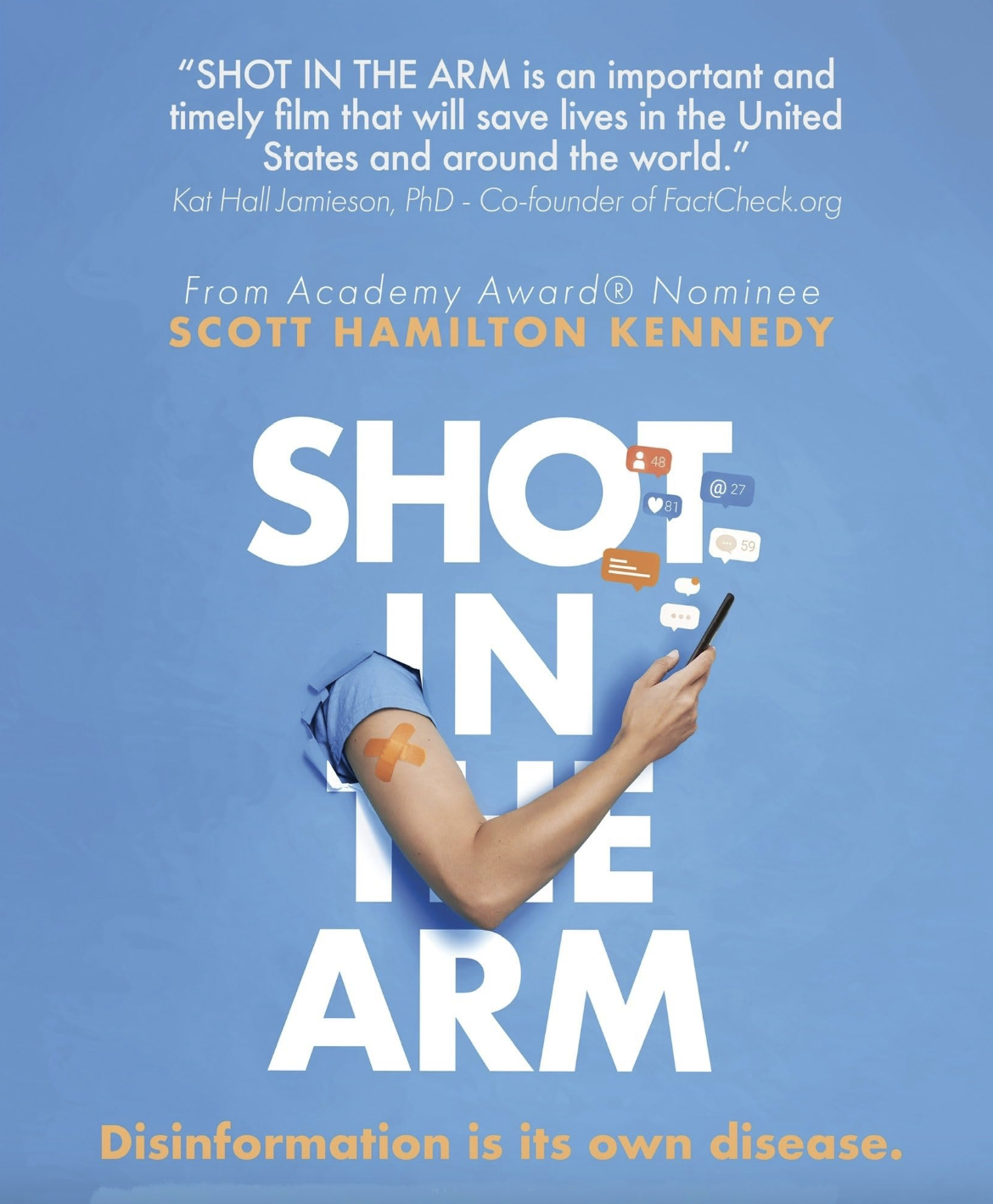 Film poster titled shot in the arm