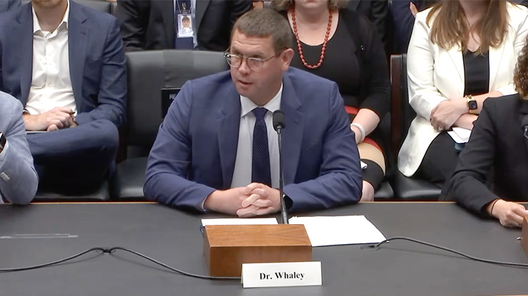 Whaley testimony in Congress