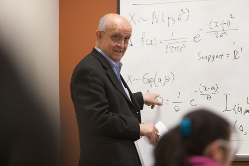 Gatsonis points to whiteboard