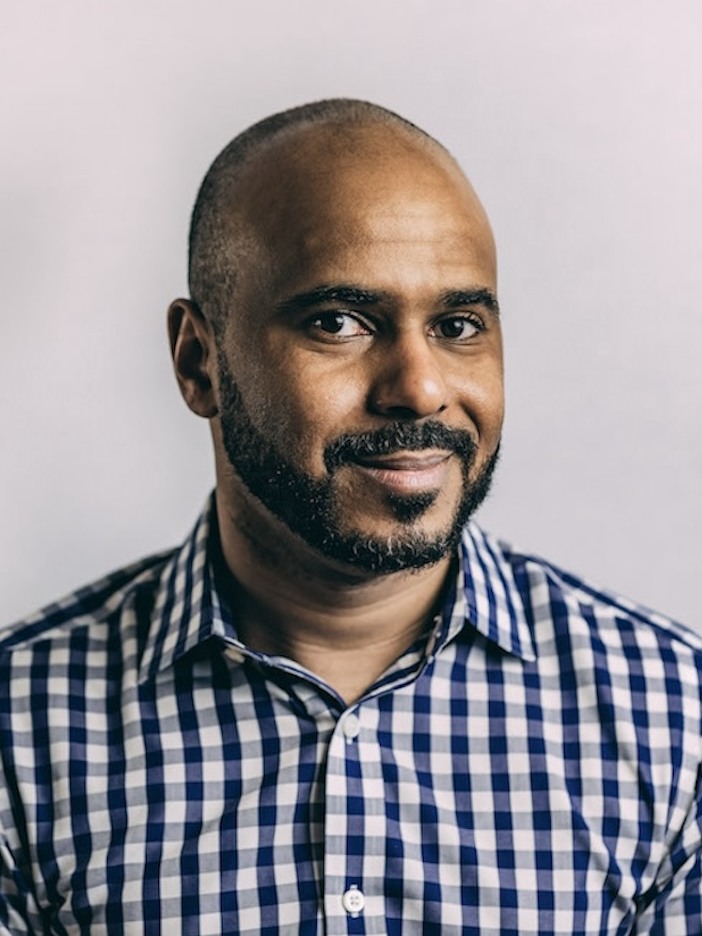 Man smiles at camera