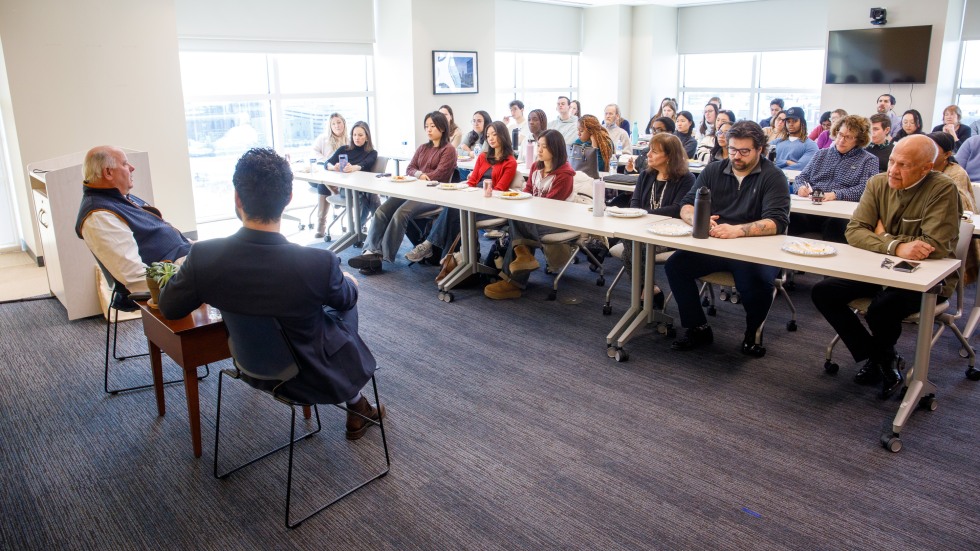 view of classroom audience