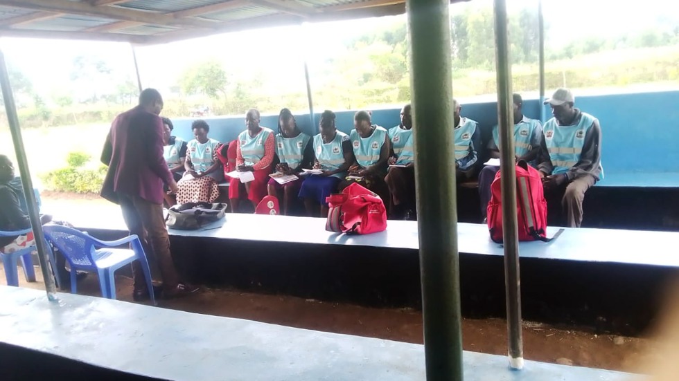 Community health worker training session in Kenya 