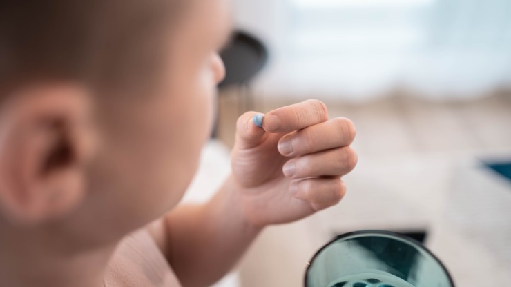 taking a blue pill